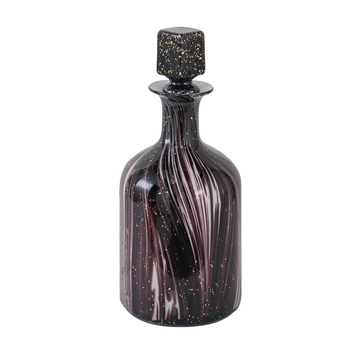 Wavy Glass Bottle with Stopper G5999