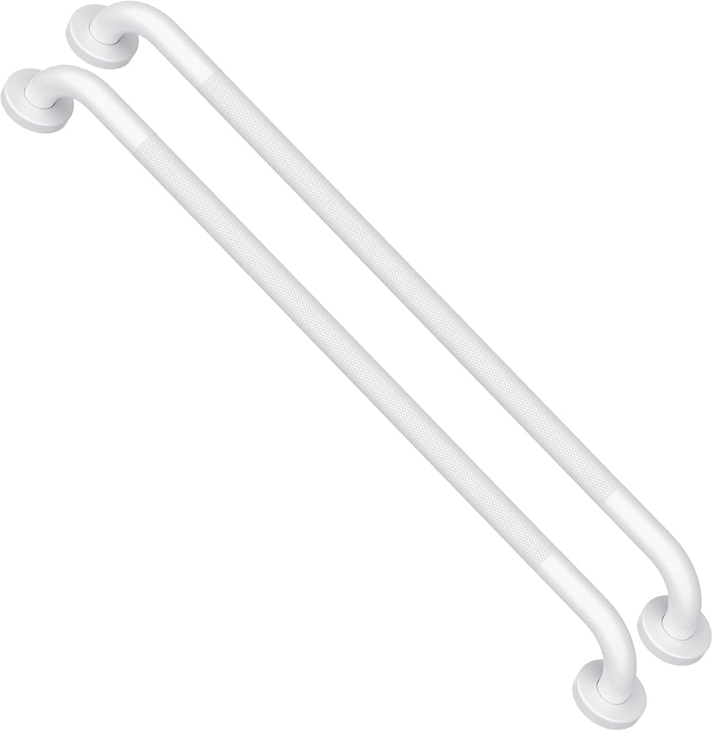 2 Pack 24 Inch Anti-Slip Stainless Steel Matte Black Shower Grab Bars X413491