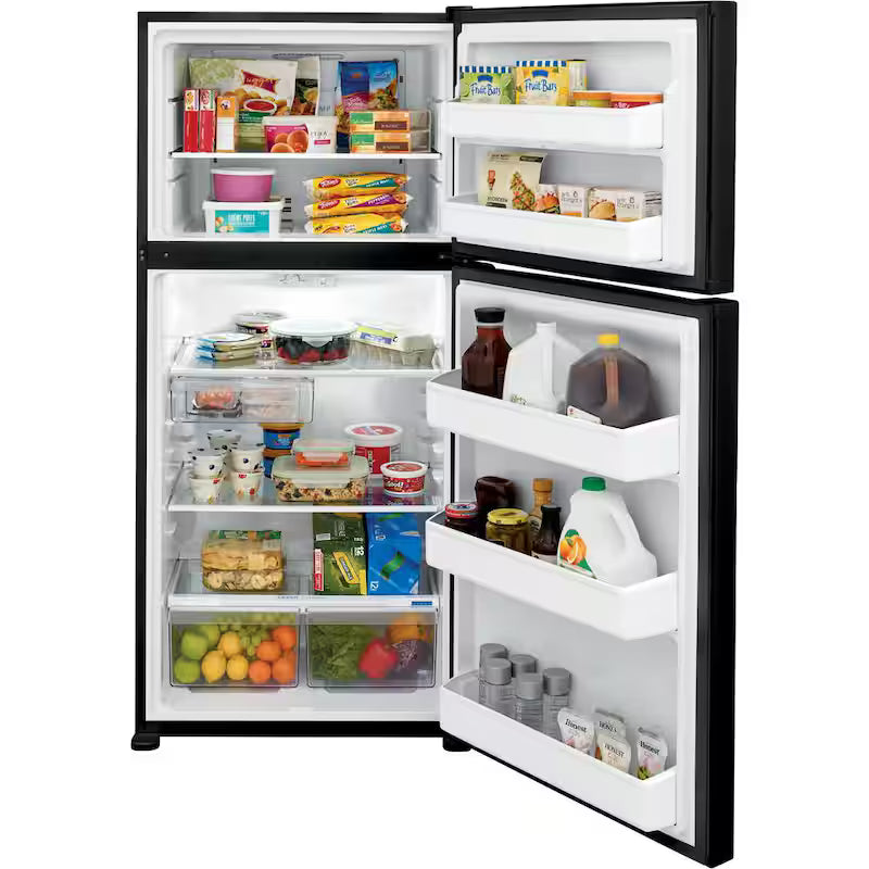 Black Top Freezer Refrigerator T3431