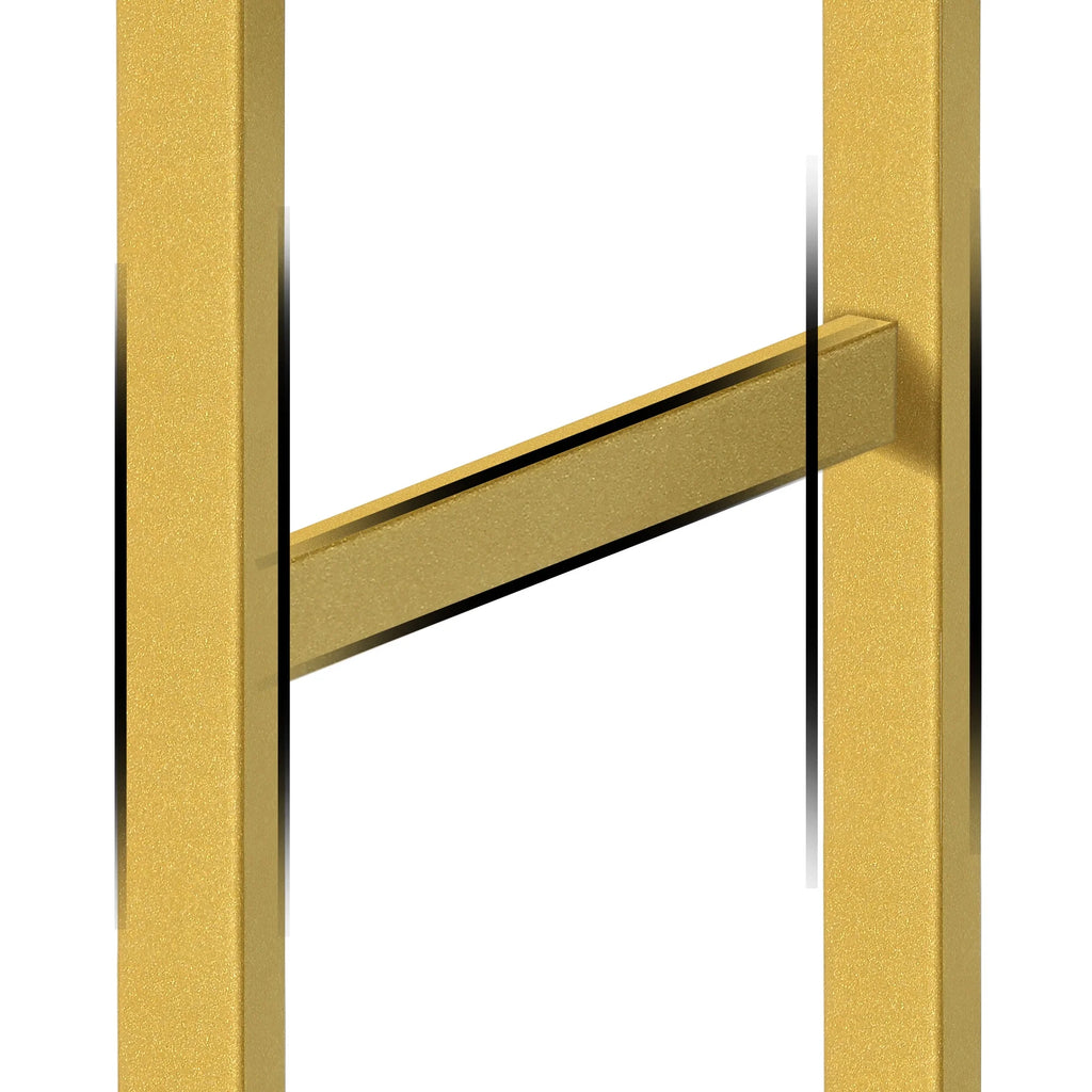 5-Tier Gold and White Bookshelf F4091