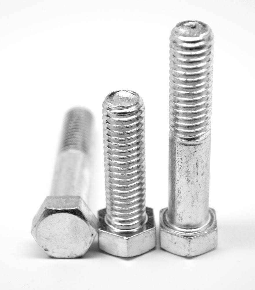 Fine Thread Grade 5 Hex Cap Screw Medium Carbon Steel Zinc Plated C6901