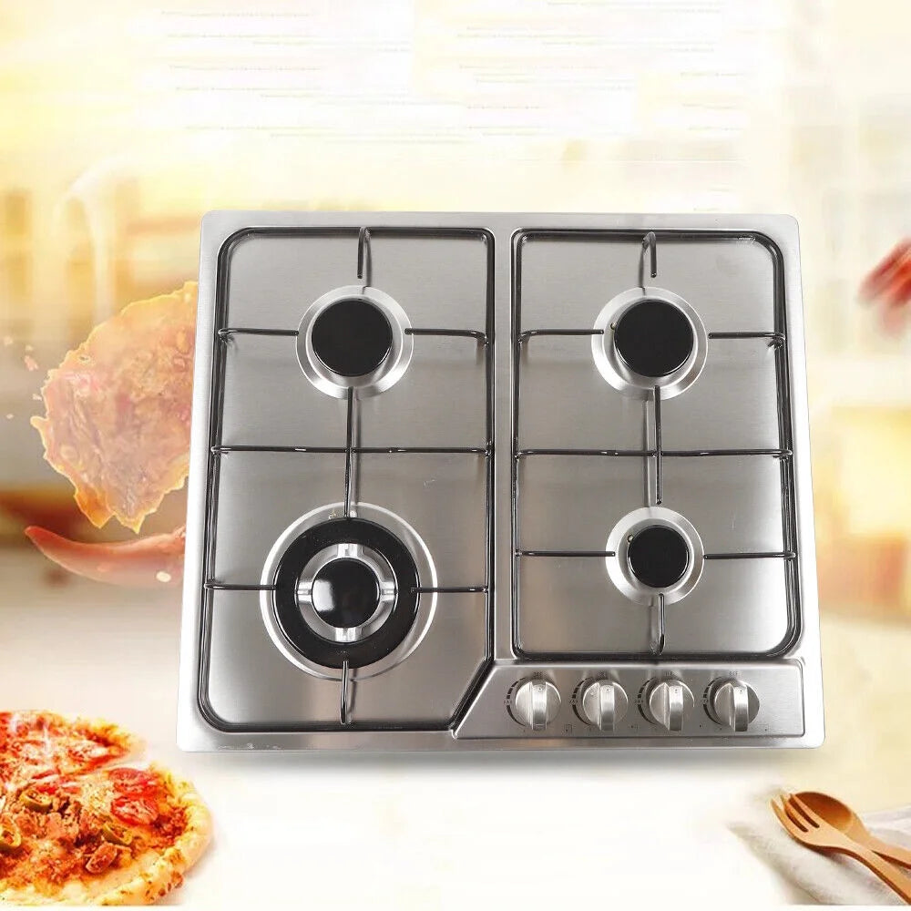 Stainless Steel Built-in Gas Cooktop 4 Burners Natural gas LPG K896