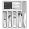 49-Piece Stainless Steel Silverware Set with Organizer A854741