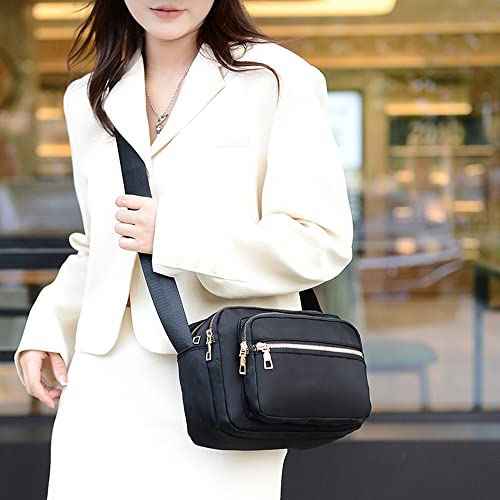 Black Nylon Crossbody Bag T776501