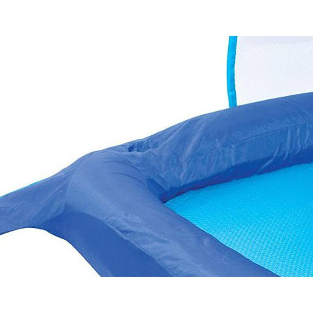 Blue 6 Pack Pool Lounge Chair with Sun Canopy X282