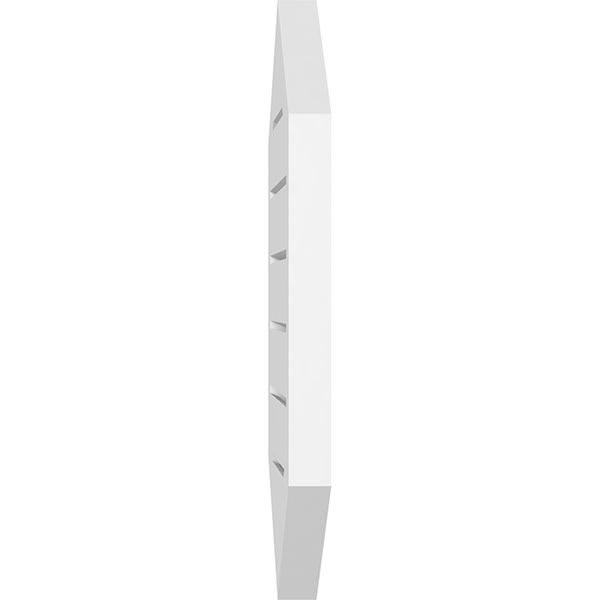 24x22W x 36x22H Vertical Peaked Surface Mount PVC Gable Vent M68787