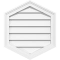 24x22W x 36x22H Vertical Peaked Surface Mount PVC Gable Vent M68787