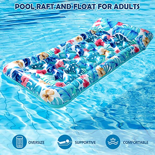 Inflatable Oversized Pool Float Lounger with Headrest W714440