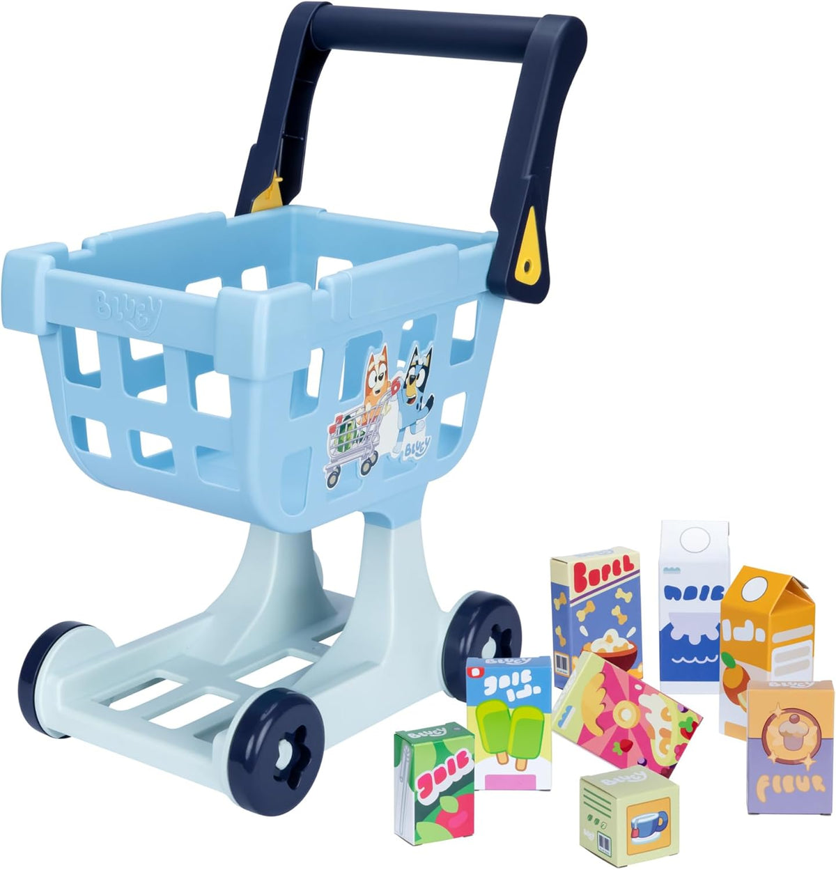 19.3 Inch Tall Shopping Trolley with 8 Cardboard Goods M118