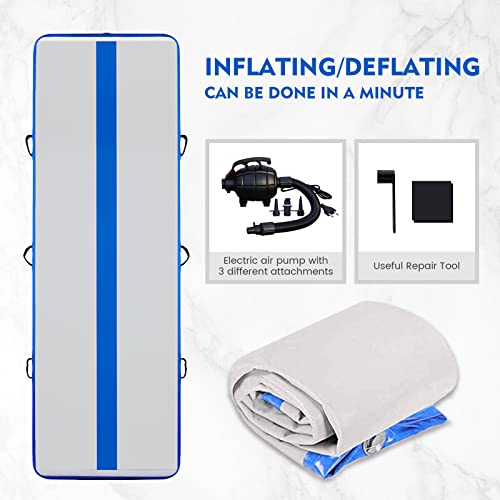 Inflatable Gymnastics Mat 10ft/13ft 4in Thick with Electric Pump W405