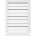 PVC Gable Vent with Brickmould C6328