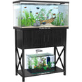 29 Gallon Metal Aquarium Stand with Cabinet, Black L318462