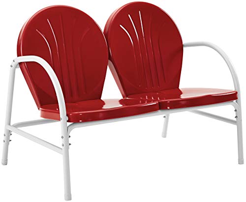 2-Piece Metal Outdoor Conversation Set with Table and Loveseat - Grasshopper Green Z50754