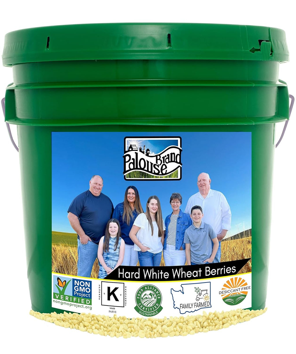 25 LBS Hard White Wheat Berries E642124