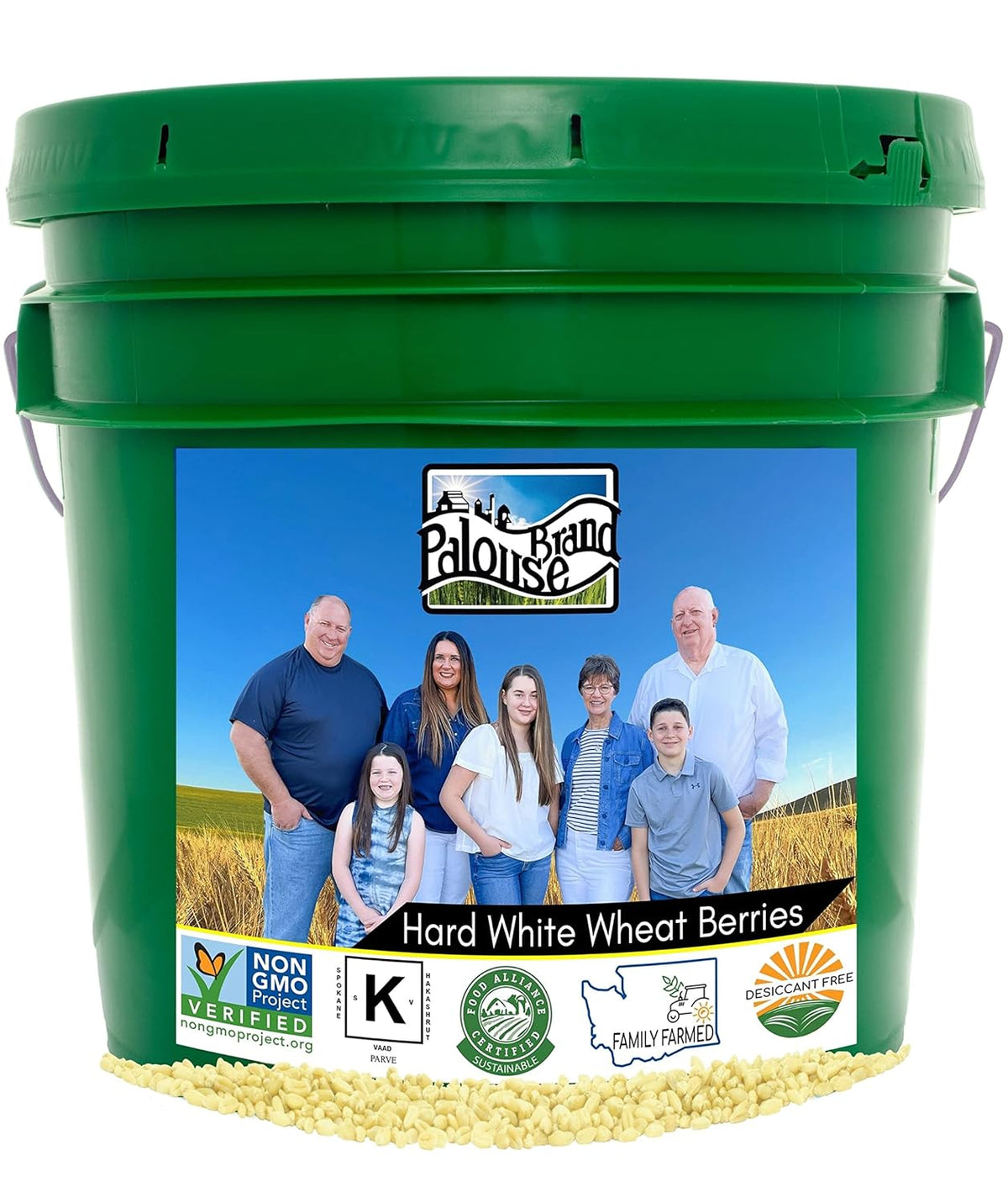 25 LBS Hard White Wheat Berries E642124