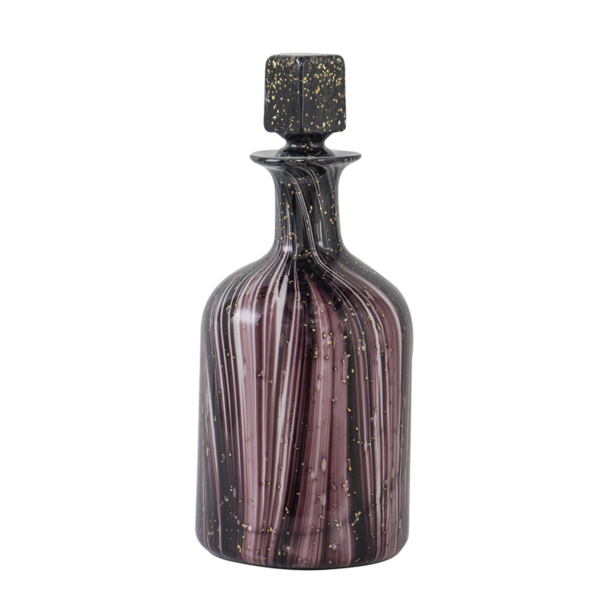Wavy Glass Bottle with Stopper G5999