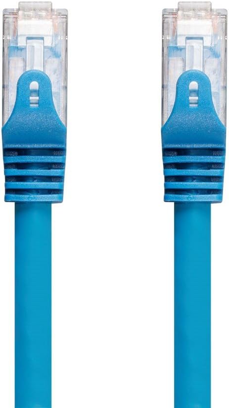 Cat6 Ethernet Patch Cable - 50 feet - Blue - Snagless RJ45 550Mhz UTP Plenum Pure Bare Copper Wire 23AWG M45369
