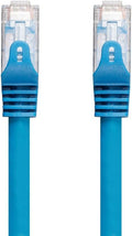 Cat6 Ethernet Patch Cable - 50 feet - Blue - Snagless RJ45 550Mhz UTP Plenum Pure Bare Copper Wire 23AWG M45369