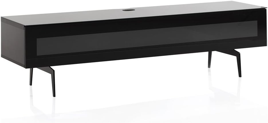Black Wood and Glass TV Stand Q4744
