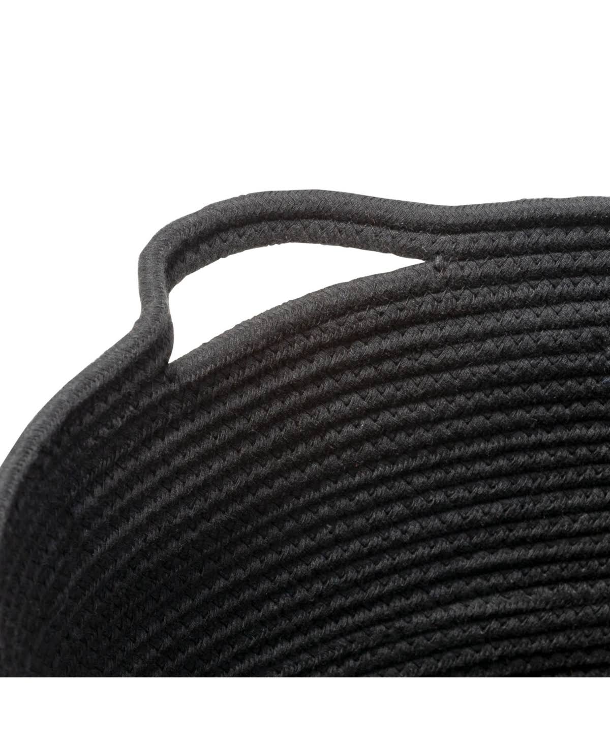 Black Cotton Coil Baskets Set of 3 Y842