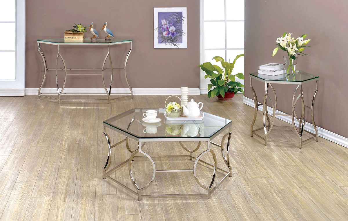 Chrome End Table T9671