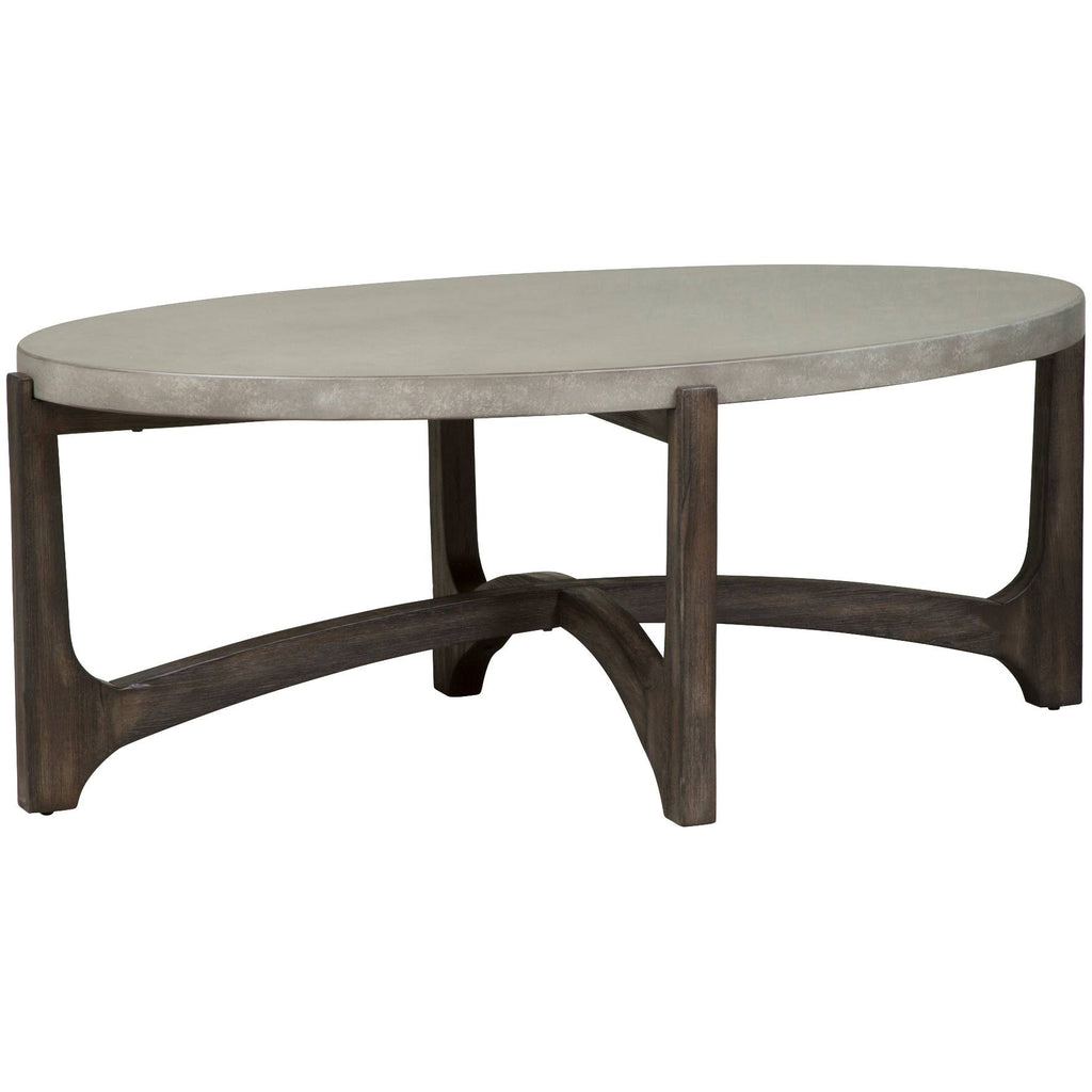 Dark Brown Oval Cocktail Table Q58323