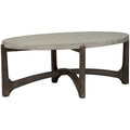 Dark Brown Oval Cocktail Table Q58323