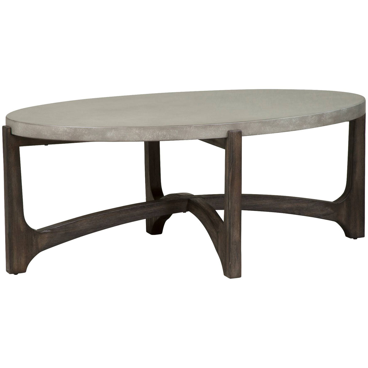 Dark Brown Oval Cocktail Table Q58323