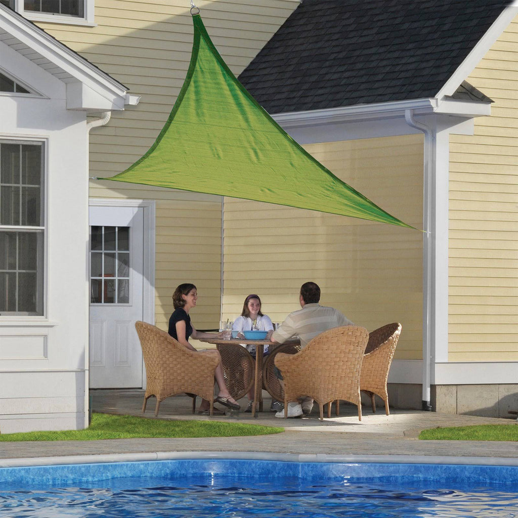 16& Lime Green Triangle Shade Sail O84782