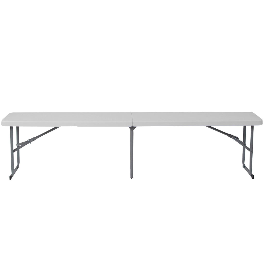 10.25 x 71 Inch Granite White Plastic Bench with Carrying Handle M926065