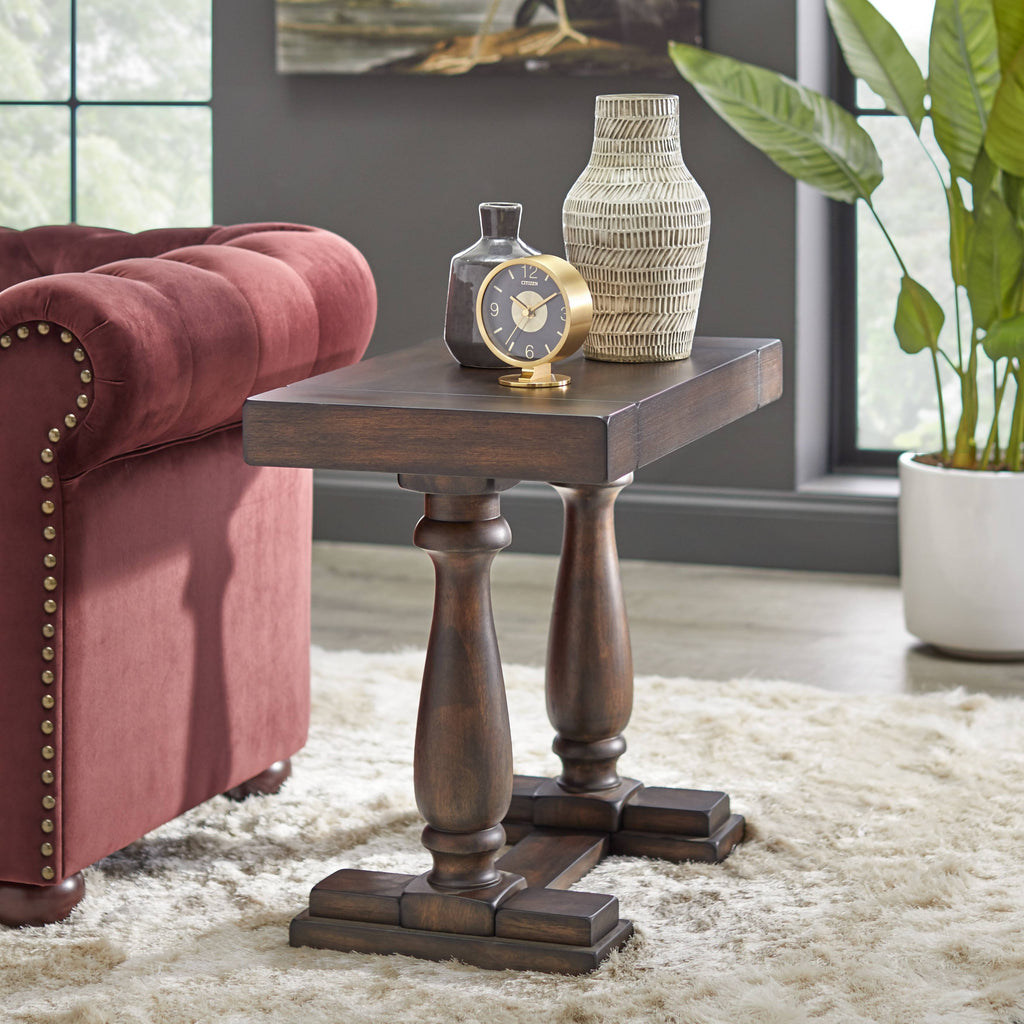 Rustic Brown End Table P136