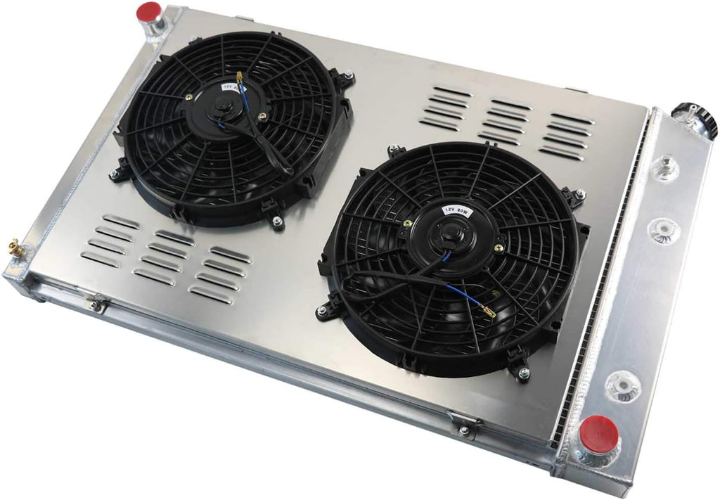 Aluminum Radiator with Shroud and 2x12'' Fan with Thermostat U359210