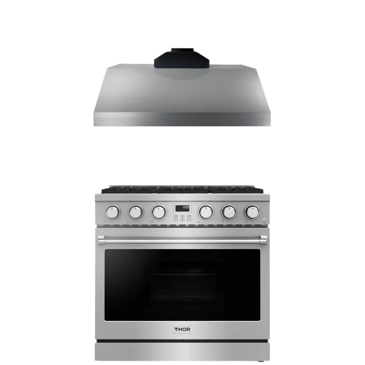 36 Gas Range and Range Hood F9527