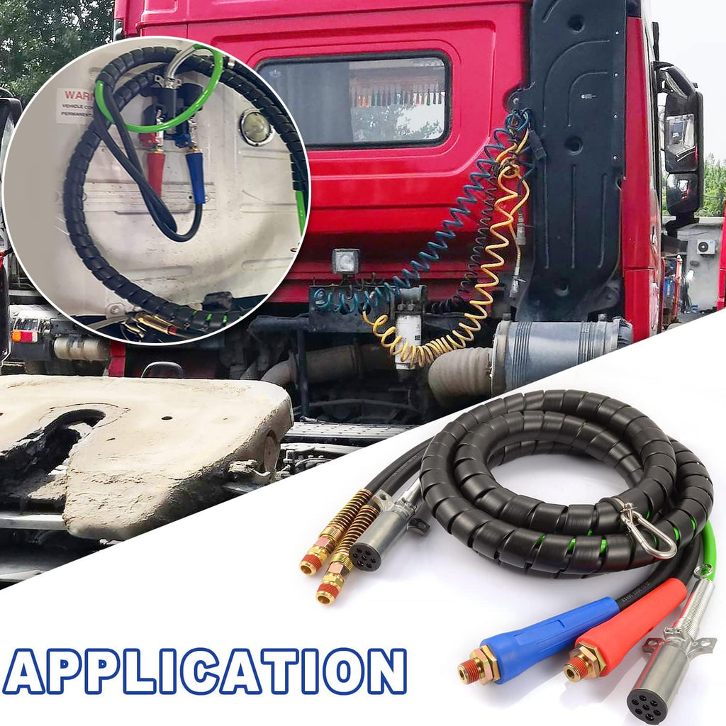 12ft 3 in 1 ABS Semi Air Hose Assemblies for Semi Truck S914