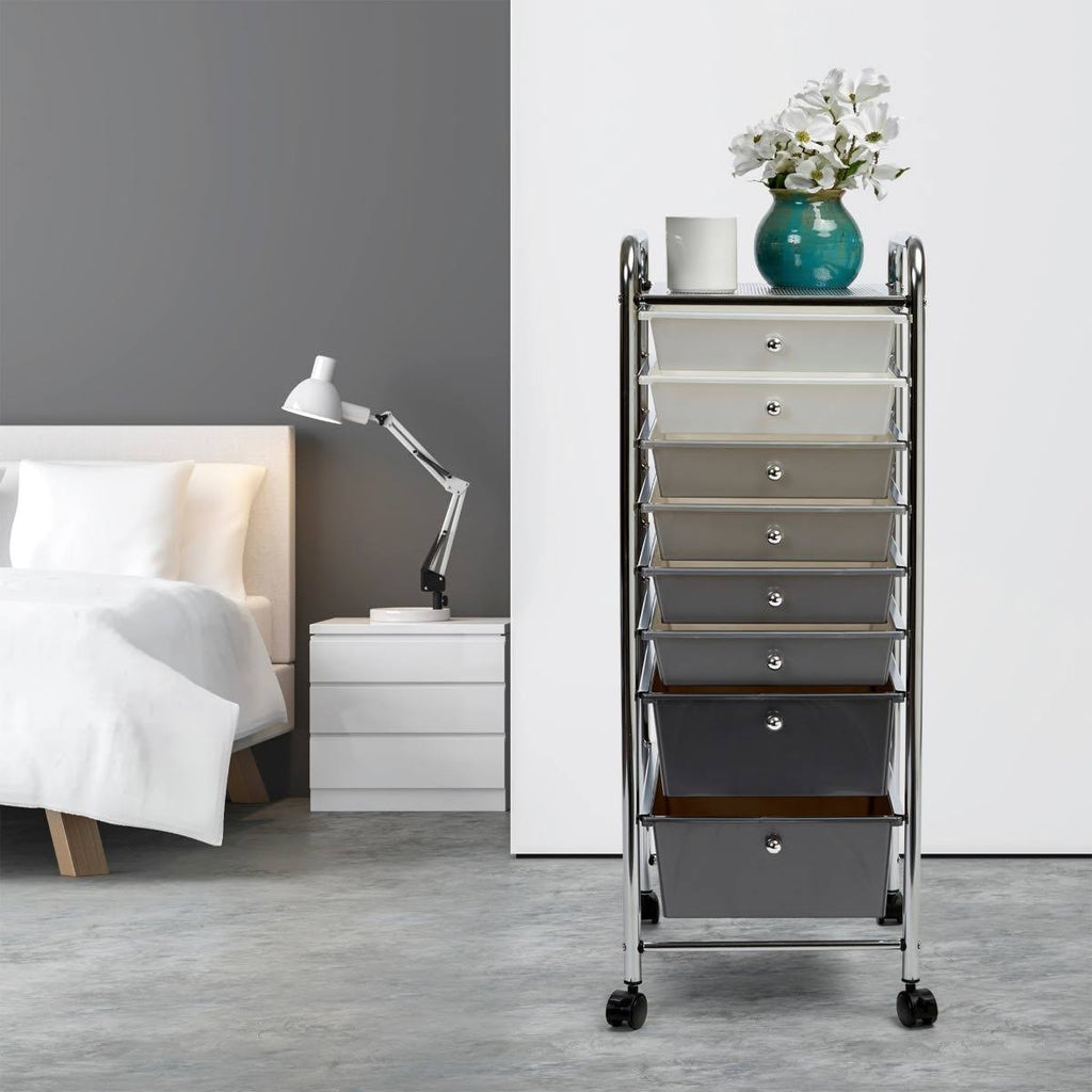 8 Drawer Storage Bin Organizer Cart K198993