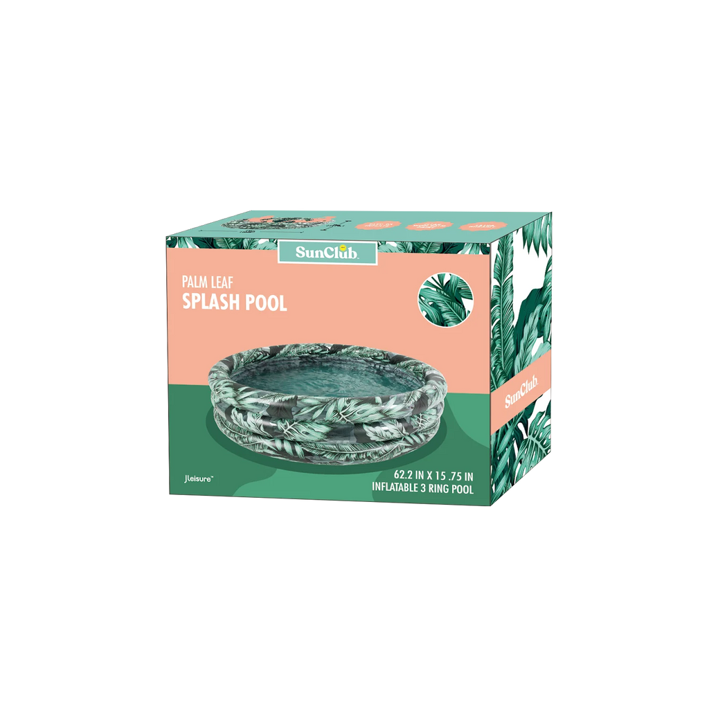 Round Soft-Sided 3-Ring Inflatable Kiddie Pool W8962