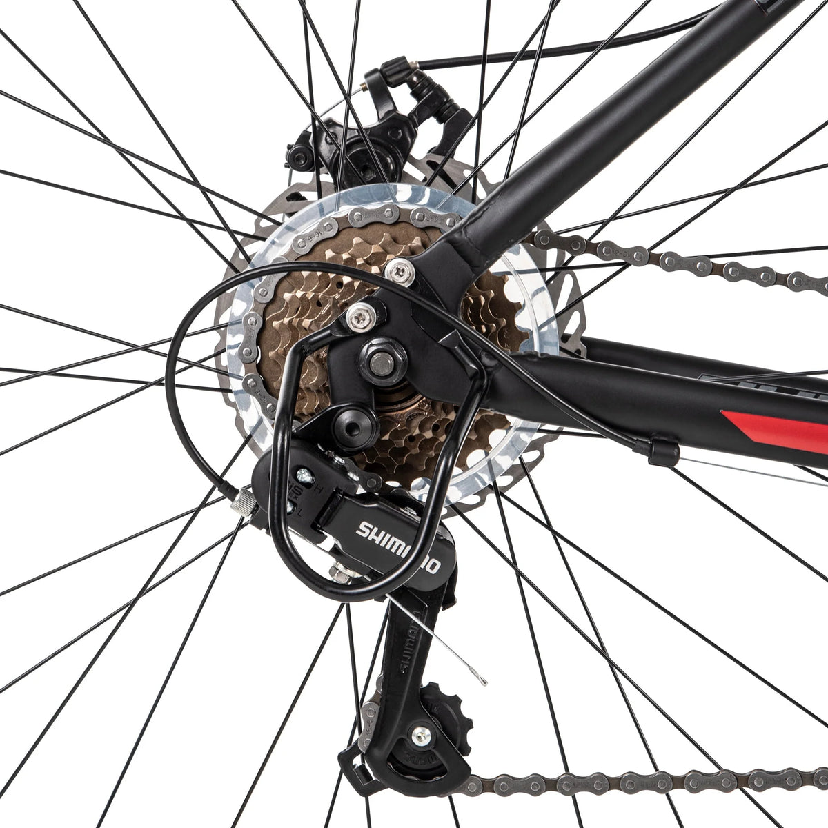 Black and Red Mountain Bikes D607380
