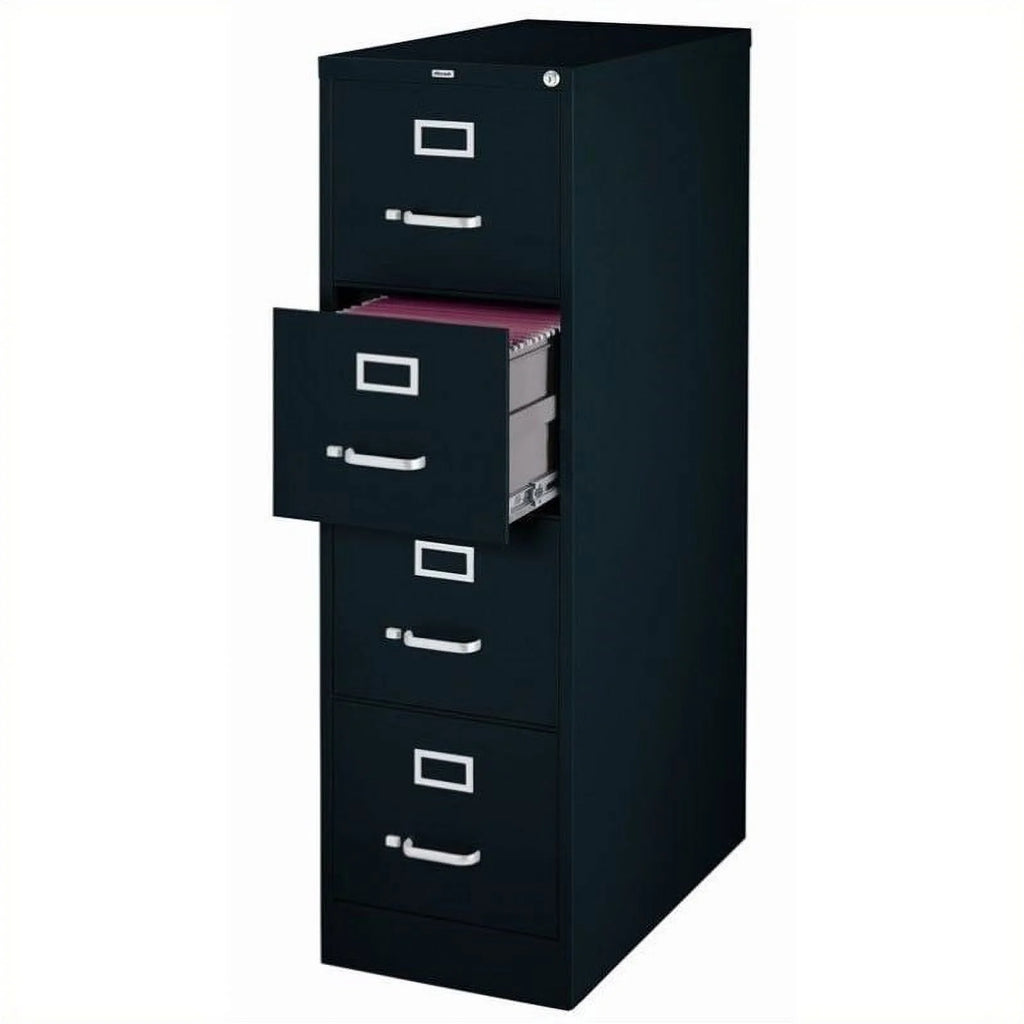 4 Drawer Filing Cabinet in Black and Putty J463
