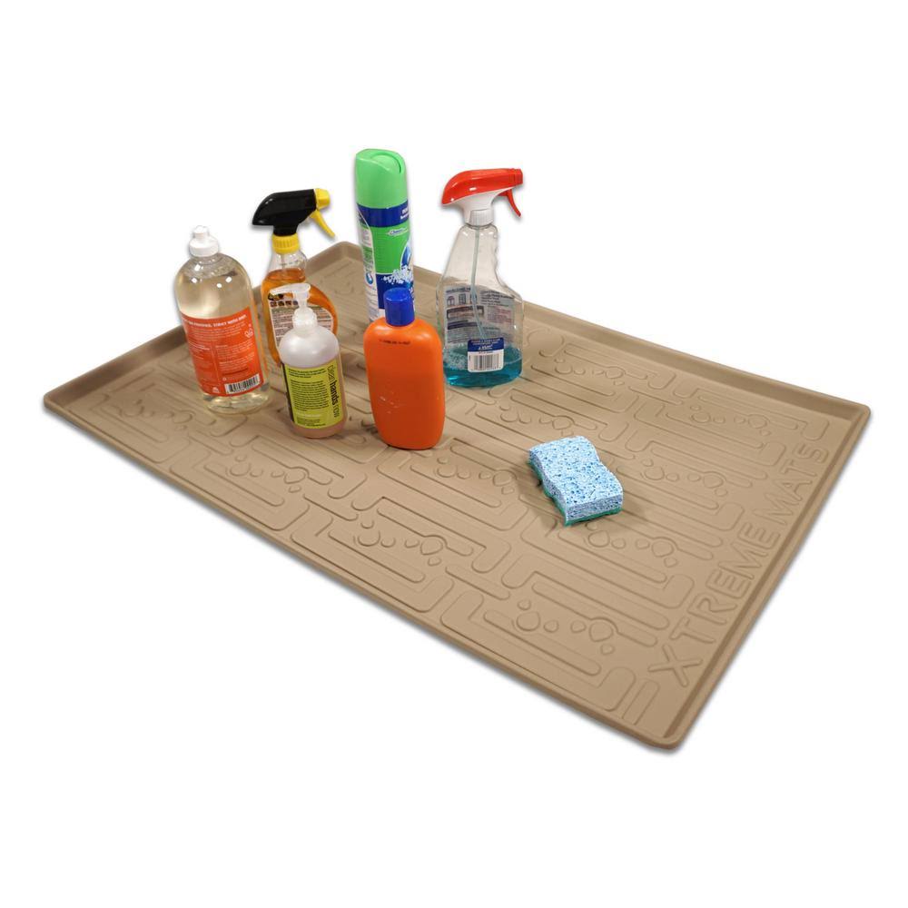 Under Sink Kitchen Cabinet Mat 37 x 22 inch Beige Q551105