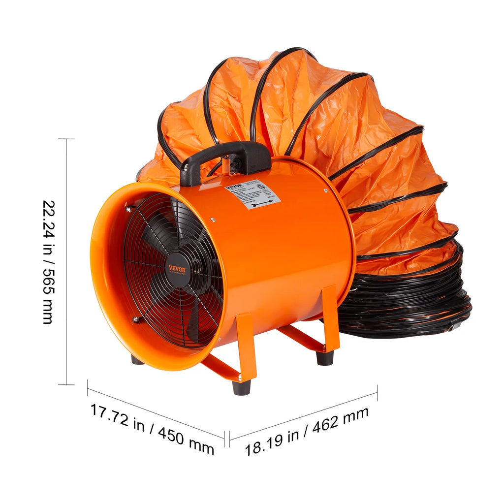 16" Portable Extractor Fan Blower with 33ft Duct Hose N37159
