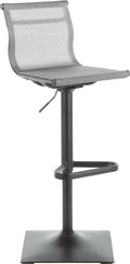 Black Silver Barstool U70792
