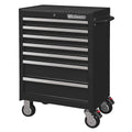 Black 7 Drawer Rolling Cabinet W834
