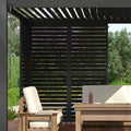 Aluminum Louvered Sun Shade Shutter Wall Panel E9499