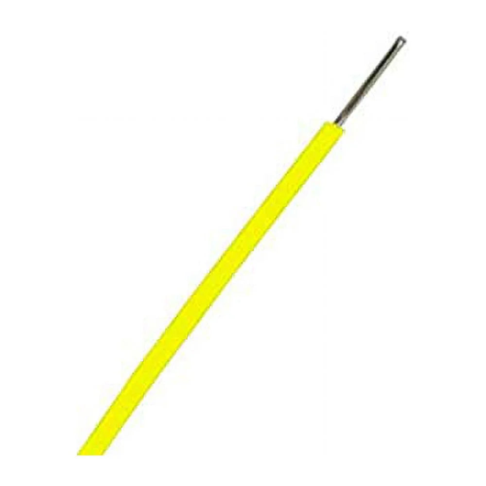 22 AWG Solid Copper Wire with Yellow PVC Insulation Y394