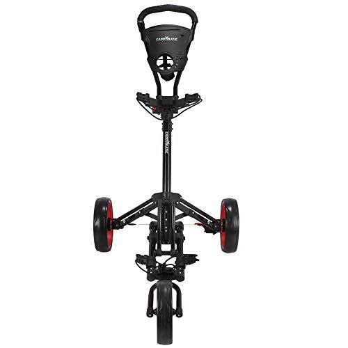 Folding Push Pull Golf Cart Black Red K83461