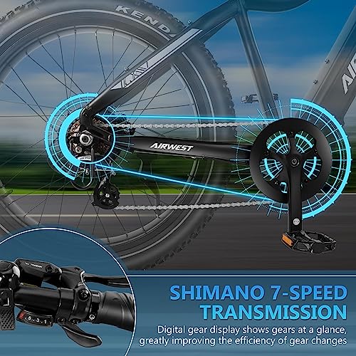 1000W BAFANG Motor 48V 15Ah LG Battery 26" x4.0 Fat Tire Electric Bicycle with Hydraulic Disc Brakes M7727