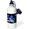 Blue Fairy On Purple Petals 21 oz Sports Water Bottle P598154