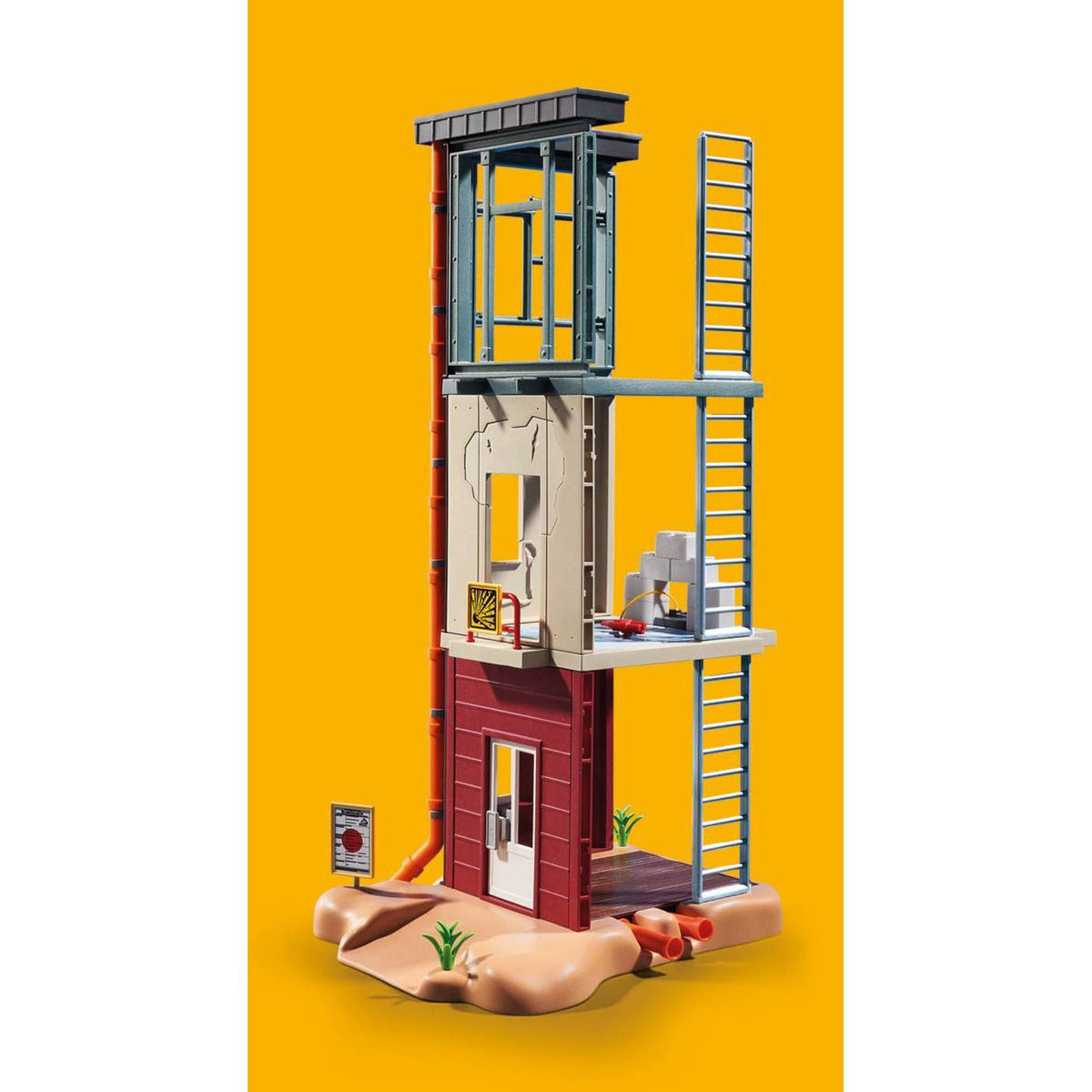 Mini Excavator with Building Section U5433
