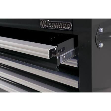 Black 7 Drawer Rolling Cabinet W834