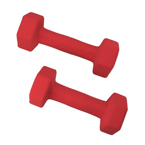 Neoprene Coated Dumbbell Hand Weight Pairs, 2LB, 4LB, 6LB, 8LB X499494